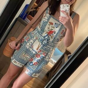 House of Harlow 1960 Parrot Romper with Beaded Belt